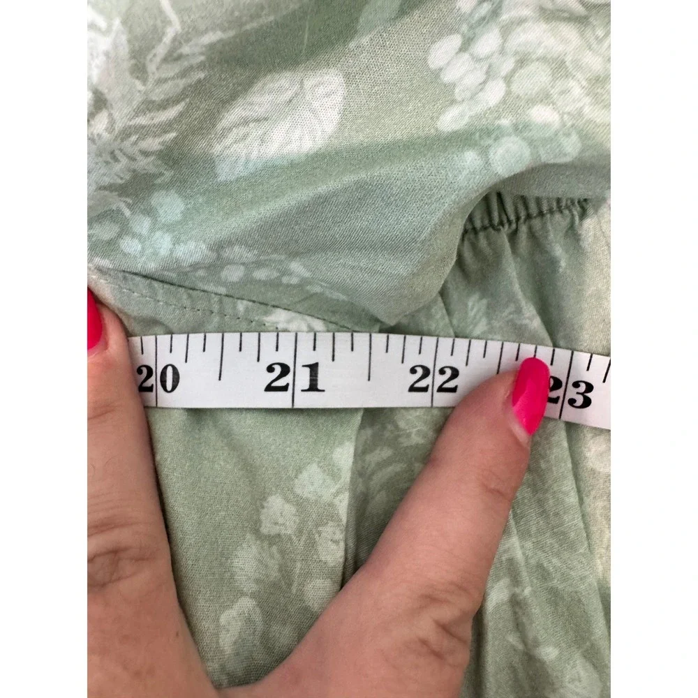 NWT Nordstrom Pajama Set Women‎ Medium Large Floral 100% Cotton Button Front